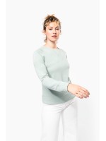 Sweatshirt BIO com decote redondo e mangas raglan - K481C
