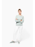 Sweatshirt BIO com decote redondo e mangas raglan - K481C