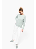 Sweatshirt BIO com decote redondo e mangas raglan - K481C