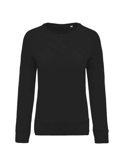 Sweatshirt BIO com decote redondo e mangas raglan - K481C
