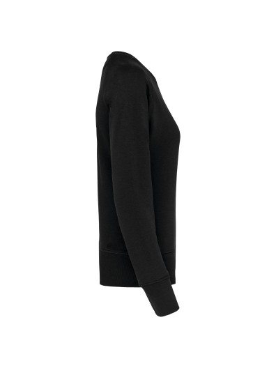 Sweatshirt BIO com decote redondo e mangas raglan - K481C