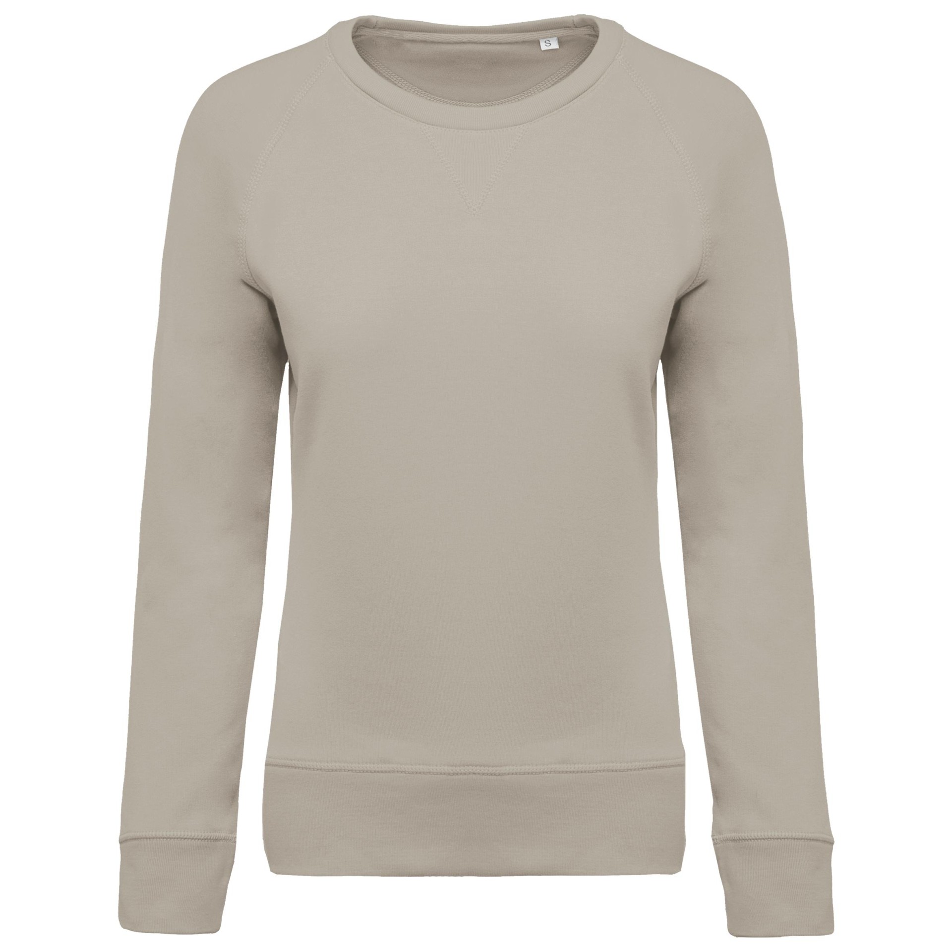 Sweatshirt BIO com decote redondo e mangas raglan - K481C