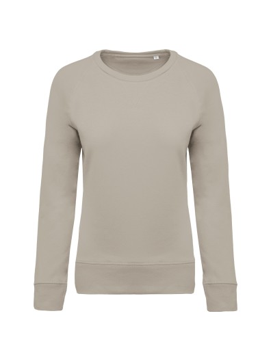 Sweatshirt BIO com decote redondo e mangas raglan - K481C