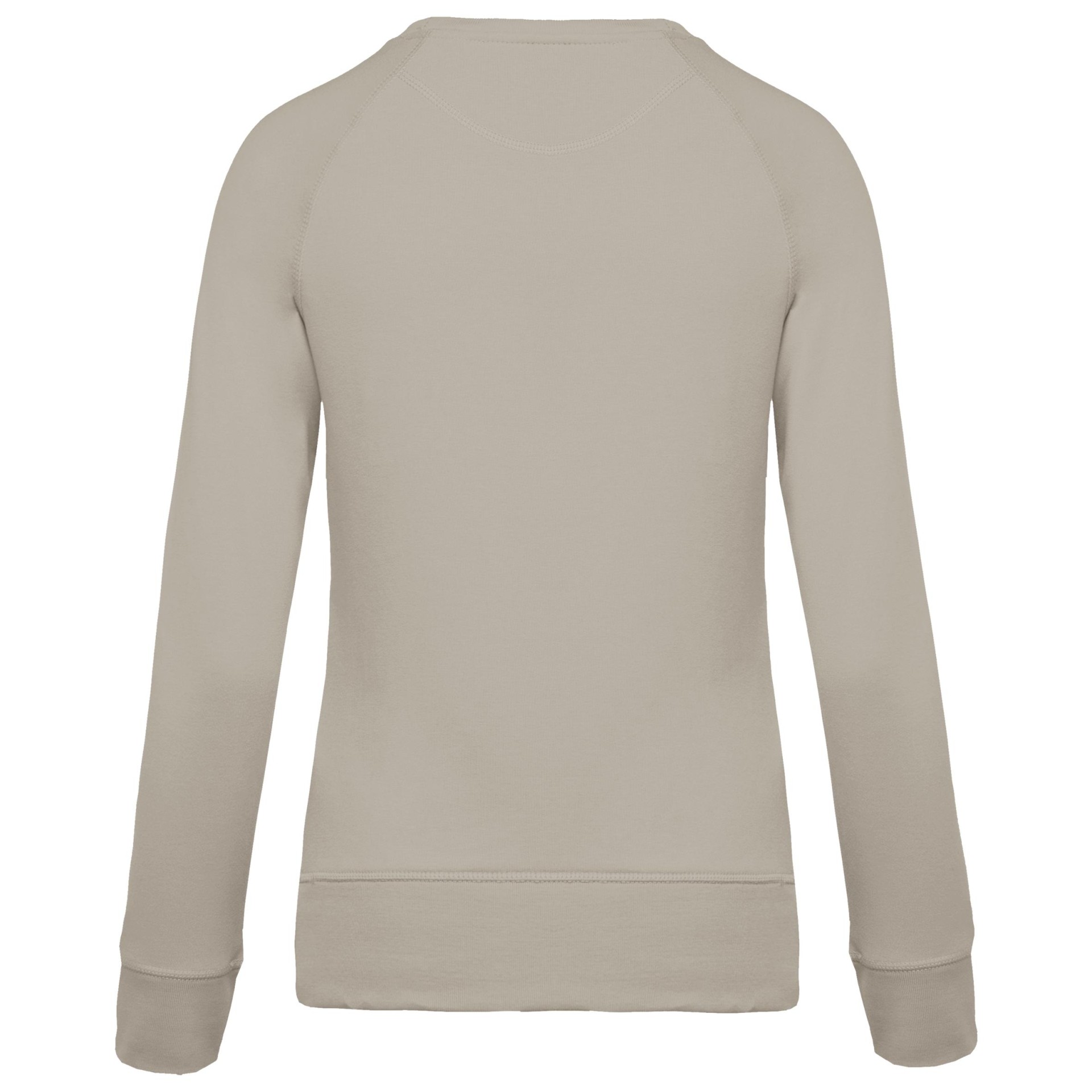 Sweatshirt BIO com decote redondo e mangas raglan - K481C