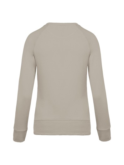 Sweatshirt BIO com decote redondo e mangas raglan - K481C