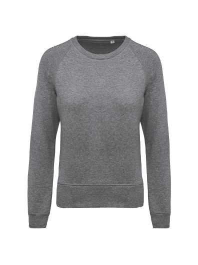 Sweatshirt BIO com decote redondo e mangas raglan - K481A