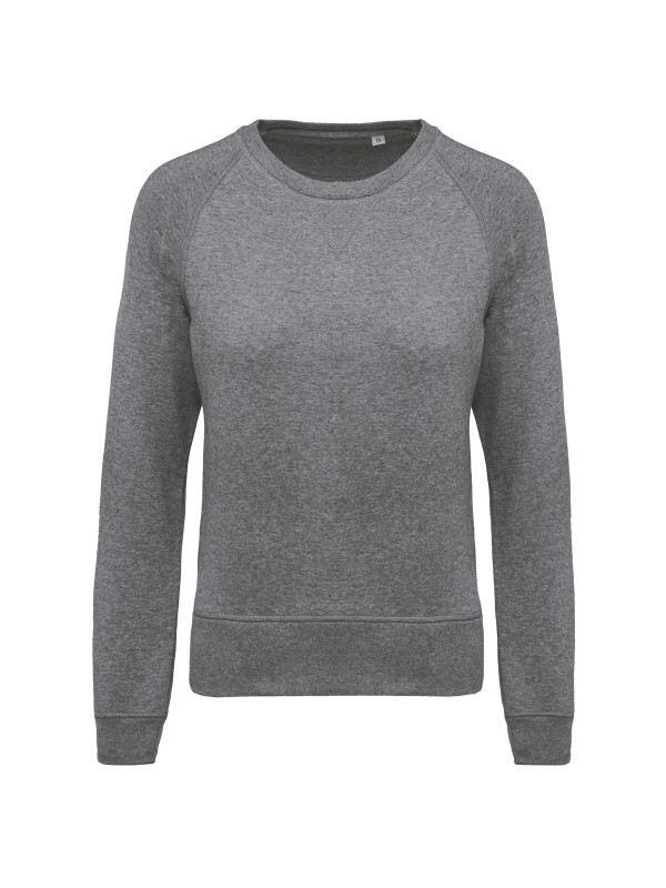 Sweatshirt BIO com decote redondo e mangas raglan - K481A