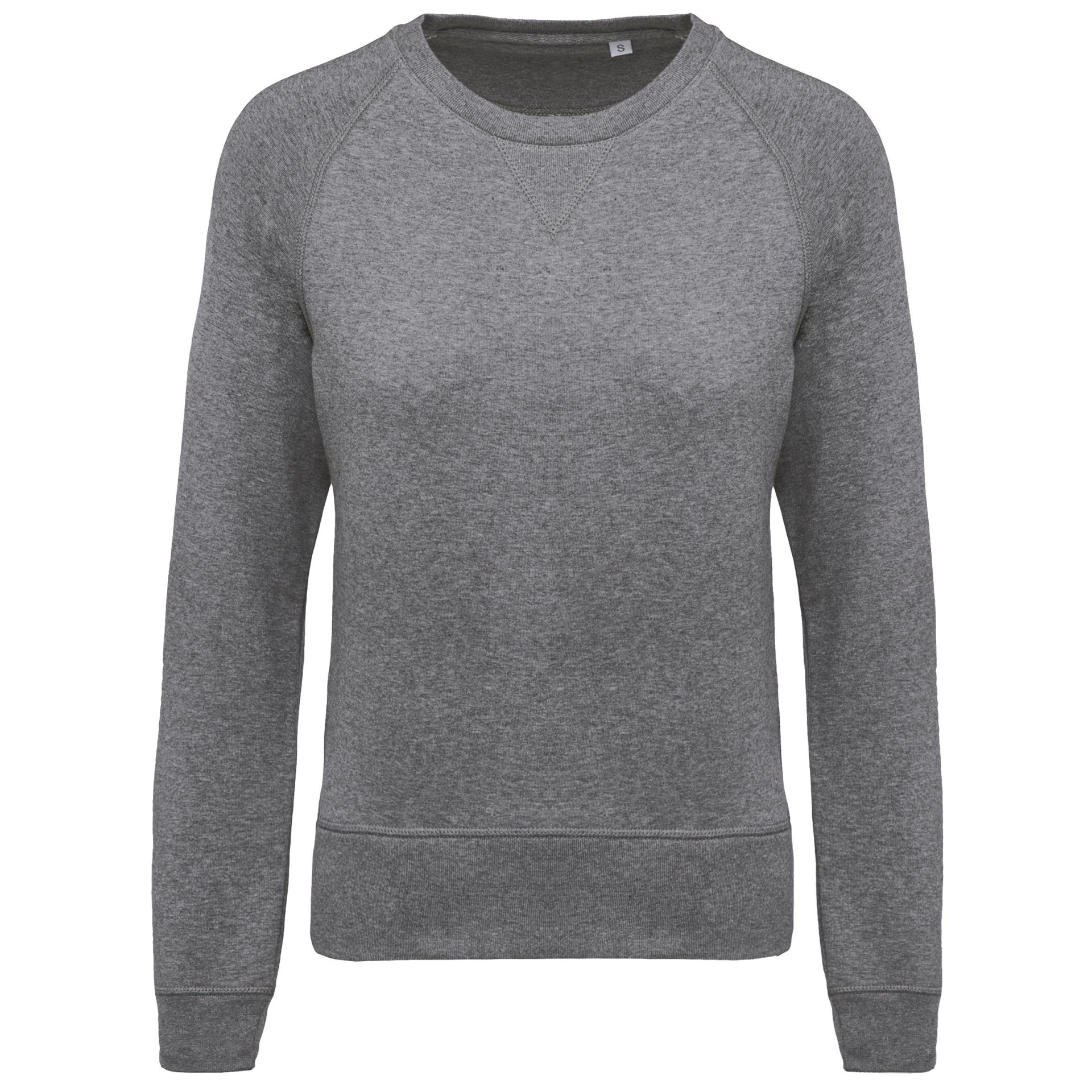 Sweatshirt BIO com decote redondo e mangas raglan - K481A