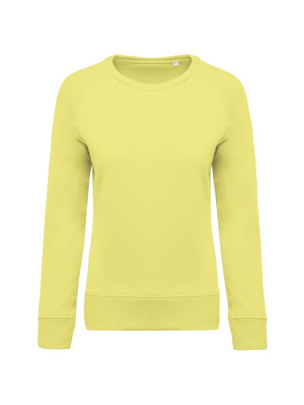 Sweatshirt BIO com decote redondo e mangas raglan - K481C