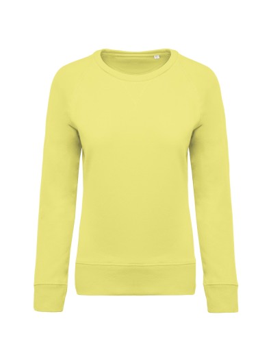 Sweatshirt BIO com decote redondo e mangas raglan - K481C