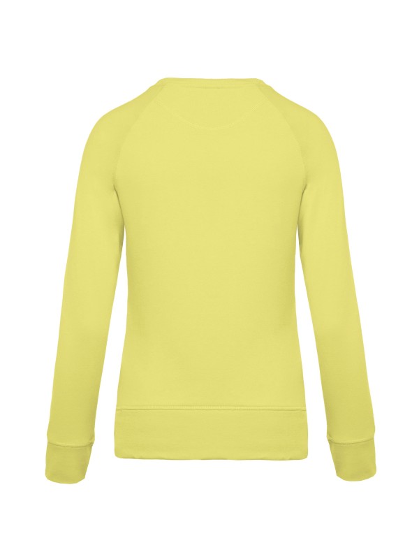 Sweatshirt BIO com decote redondo e mangas raglan - K481C