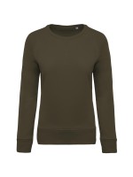 Sweatshirt BIO com decote redondo e mangas raglan - K481C