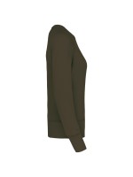 Sweatshirt BIO com decote redondo e mangas raglan - K481C