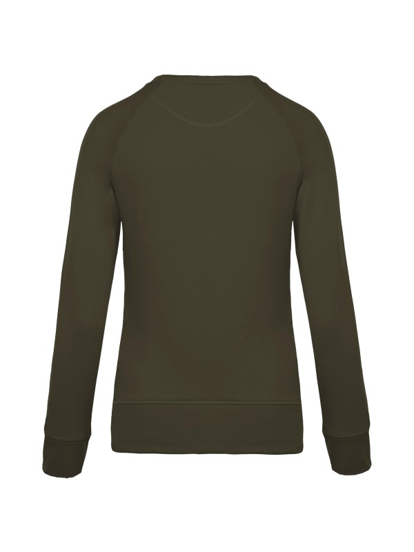 Sweatshirt BIO com decote redondo e mangas raglan - K481C