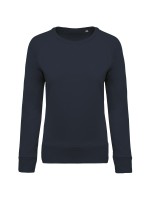 Sweatshirt BIO com decote redondo e mangas raglan - K481C