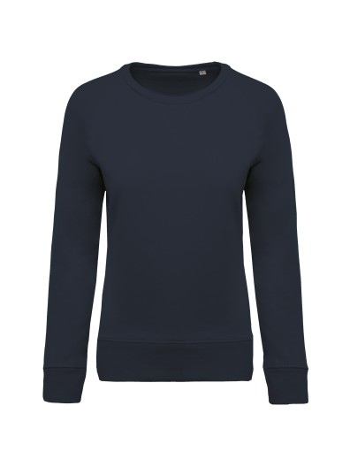 Sweatshirt BIO com decote redondo e mangas raglan - K481C