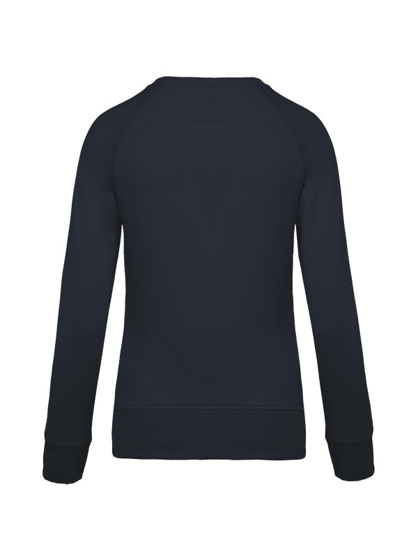 Sweatshirt BIO com decote redondo e mangas raglan - K481C