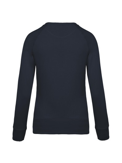 Sweatshirt BIO com decote redondo e mangas raglan - K481C