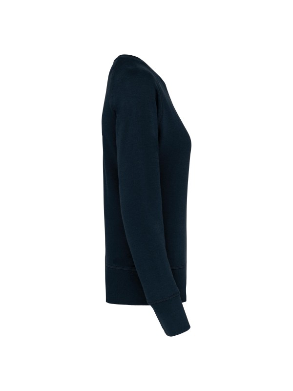 Sweatshirt BIO com decote redondo e mangas raglan - K481C