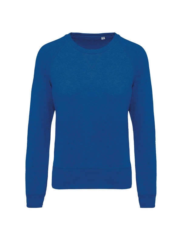 Sweatshirt BIO com decote redondo e mangas raglan - K481A
