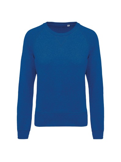 Sweatshirt BIO com decote redondo e mangas raglan - K481A