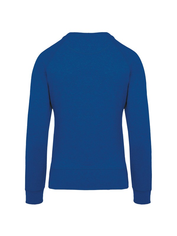 Sweatshirt BIO com decote redondo e mangas raglan - K481A