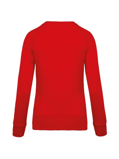 Sweatshirt BIO com decote redondo e mangas raglan - K481C