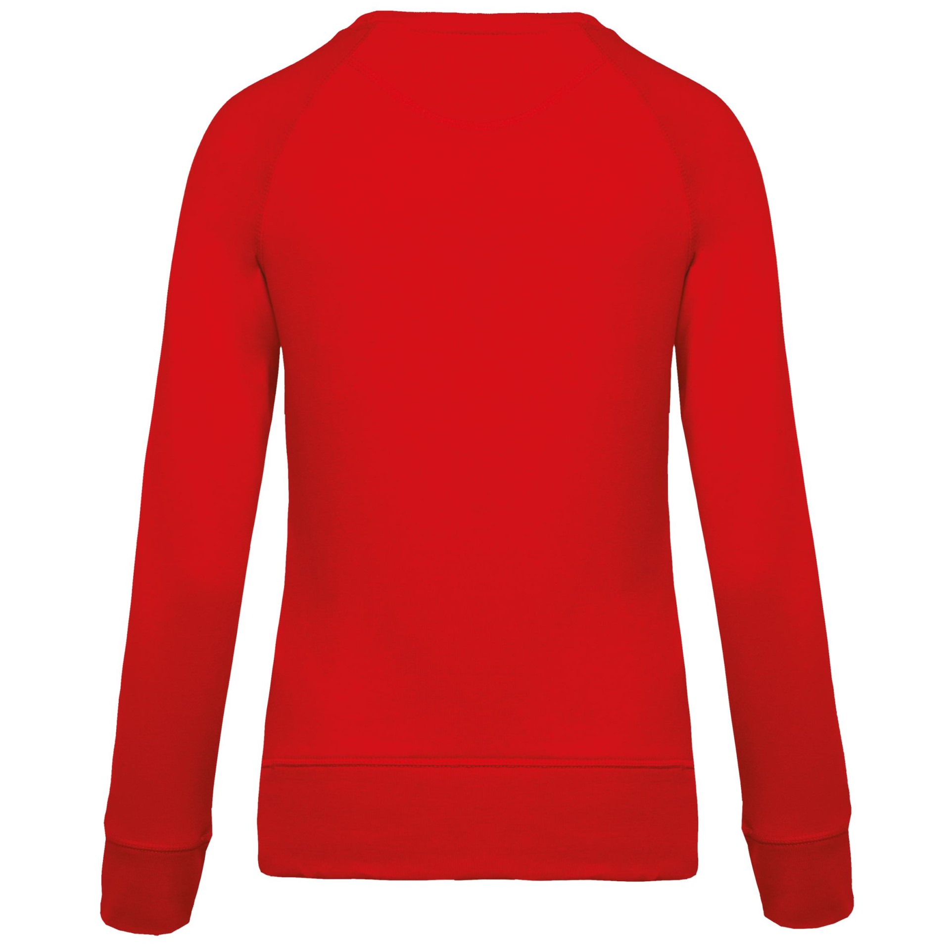 Sweatshirt BIO com decote redondo e mangas raglan - K481C