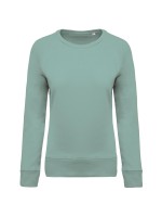 Sweatshirt BIO com decote redondo e mangas raglan - K481C