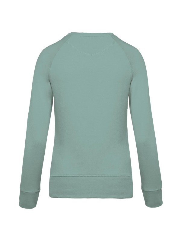 Sweatshirt BIO com decote redondo e mangas raglan - K481C