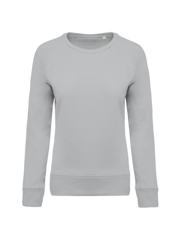 Sweatshirt BIO com decote redondo e mangas raglan - K481C