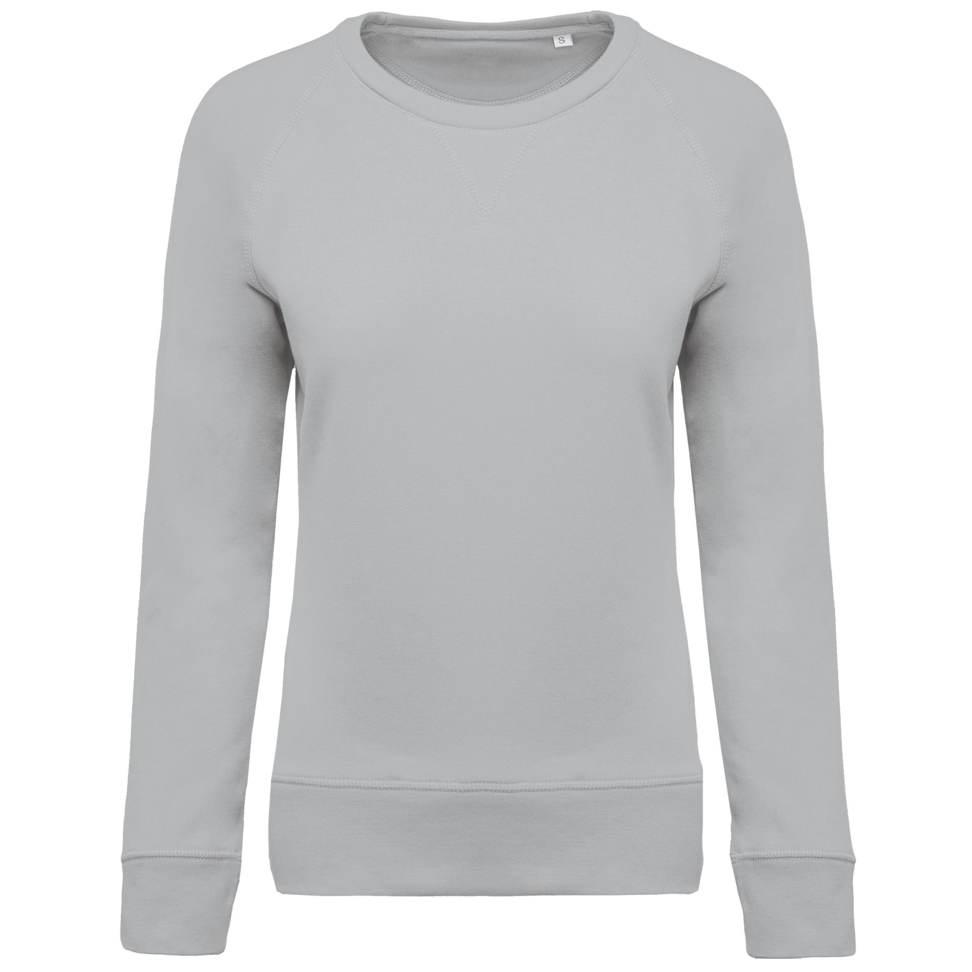 Sweatshirt BIO com decote redondo e mangas raglan - K481C