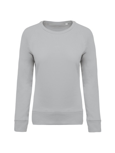 Sweatshirt BIO com decote redondo e mangas raglan - K481C
