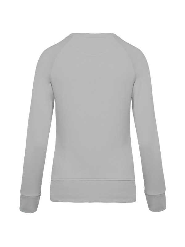 Sweatshirt BIO com decote redondo e mangas raglan - K481C