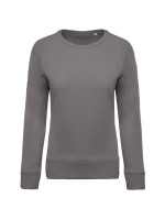 Sweatshirt BIO com decote redondo e mangas raglan - K481C