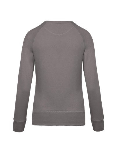 Sweatshirt BIO com decote redondo e mangas raglan - K481C