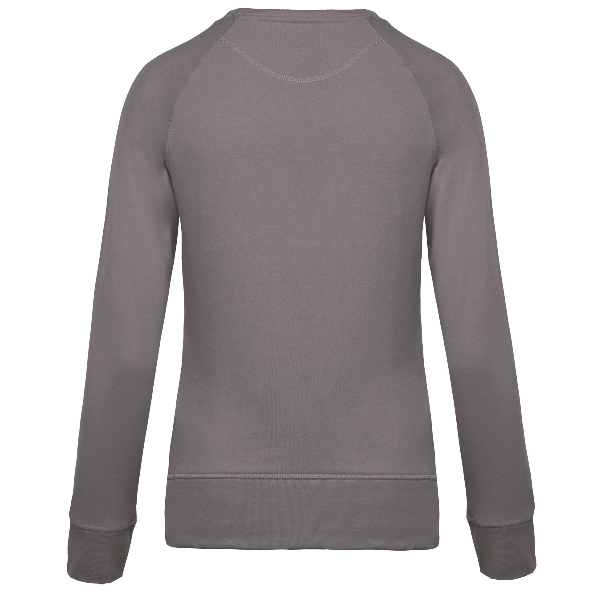 Sweatshirt BIO com decote redondo e mangas raglan - K481C