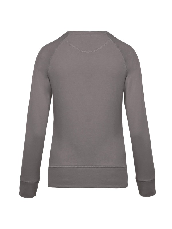 Sweatshirt BIO com decote redondo e mangas raglan - K481C