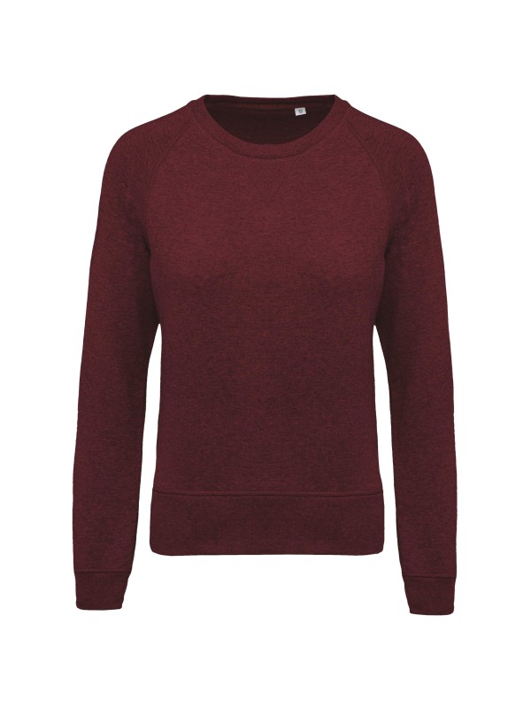 Sweatshirt BIO com decote redondo e mangas raglan - K481A