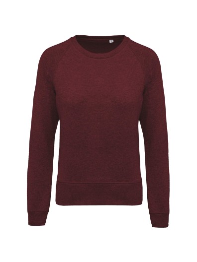 Sweatshirt BIO com decote redondo e mangas raglan - K481A