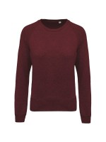 Sweatshirt BIO com decote redondo e mangas raglan - K481A