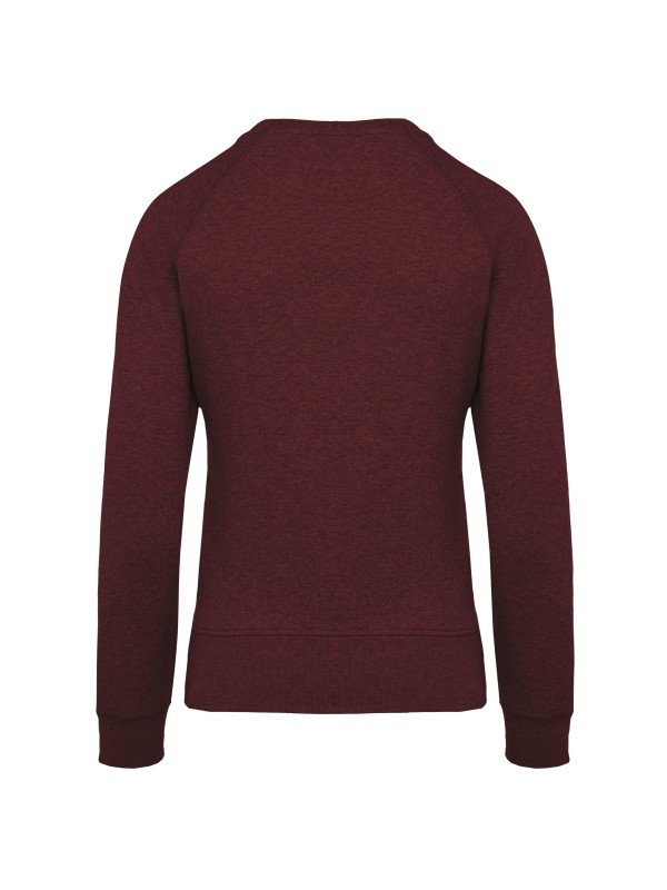 Sweatshirt BIO com decote redondo e mangas raglan - K481A