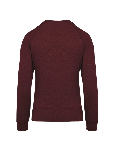 Sweatshirt BIO com decote redondo e mangas raglan - K481A
