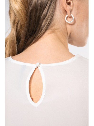 Blusa em crepe de manga curta - K5002