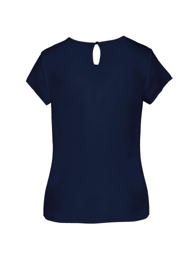 Blusa em crepe de manga curta - K5002