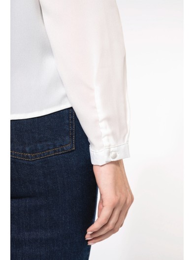 Blusa em crepe de manga comprida - K5003