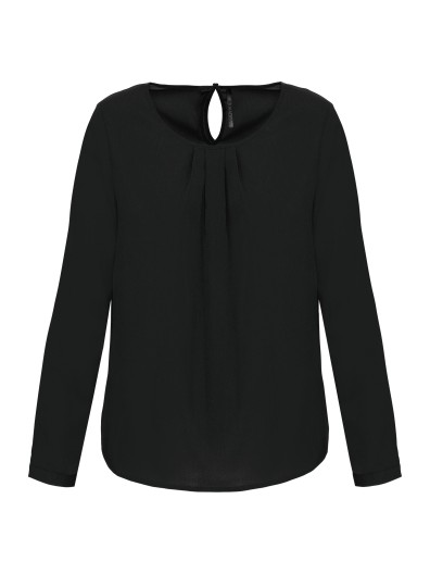 Blusa em crepe de manga comprida - K5003