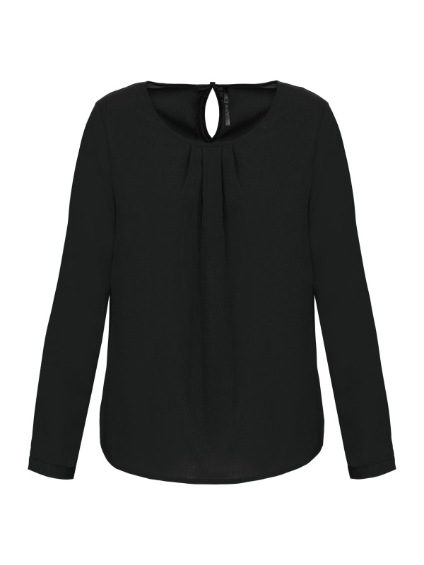Blusa em crepe de manga comprida - K5003