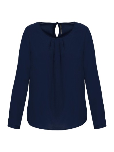 Blusa em crepe de manga comprida - K5003