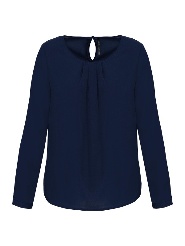 Blusa em crepe de manga comprida - K5003